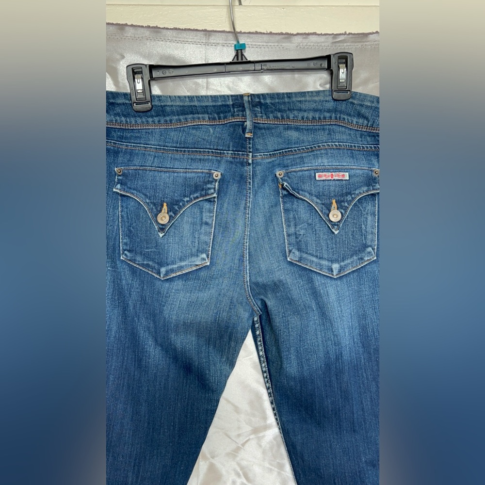 Hudson Women’s Jeans Classic Blue Straight Flap Pockets